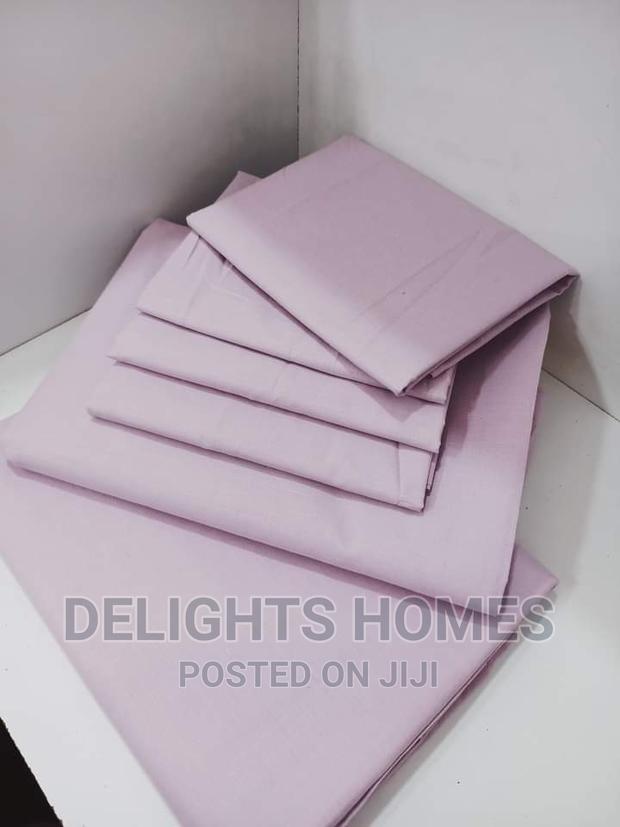 6pc Plain Cotton Bedsheets*