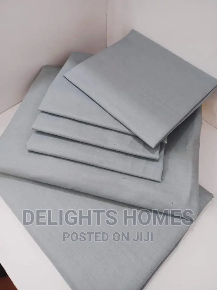 6pc Plain Cotton Bedsheets*