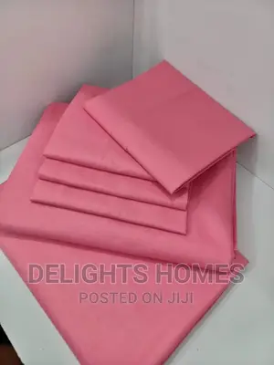 6pc Plain Cotton Bedsheets*