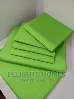 6pc Plain Cotton Bedsheets*