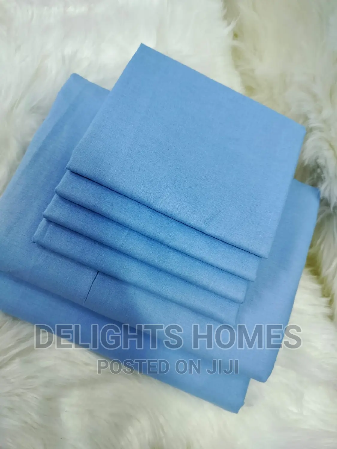 6pc Plain Cotton Bedsheets*