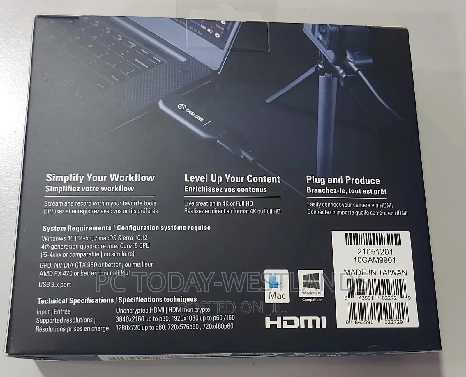 Elgato Cam Link , External Camera Capture Card, Stream