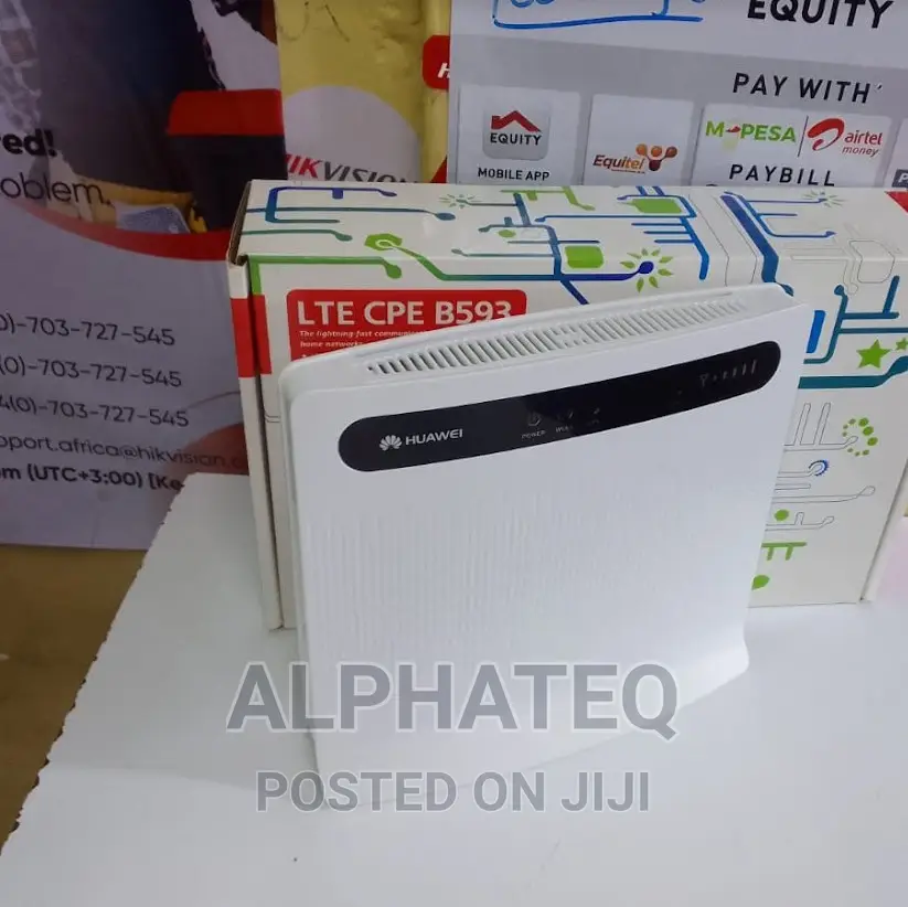 Huawei B593 Router Airtel Telkom 3G 4G 4 Lan Ports in Nairobi Central Networking
