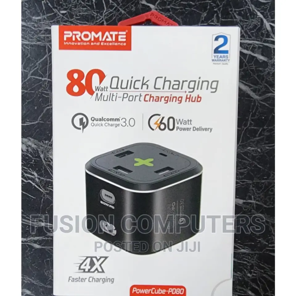 Promate Multi-Port Charging Hub 80W