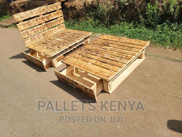 Pallet Bed- Blazed 4*6 Bed With Drawers. #61 - thumbnail 2
