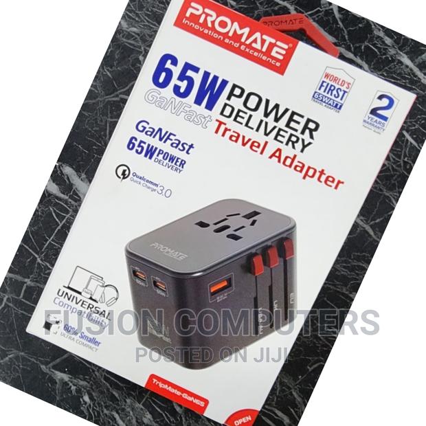 PROMATE 65W Power Delivery Ganfasttm Charging Adaptor - main view