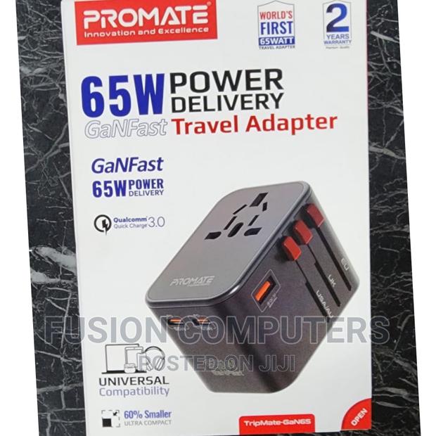 PROMATE 65W Power Delivery Ganfasttm Charging Adaptor - thumbnail 2