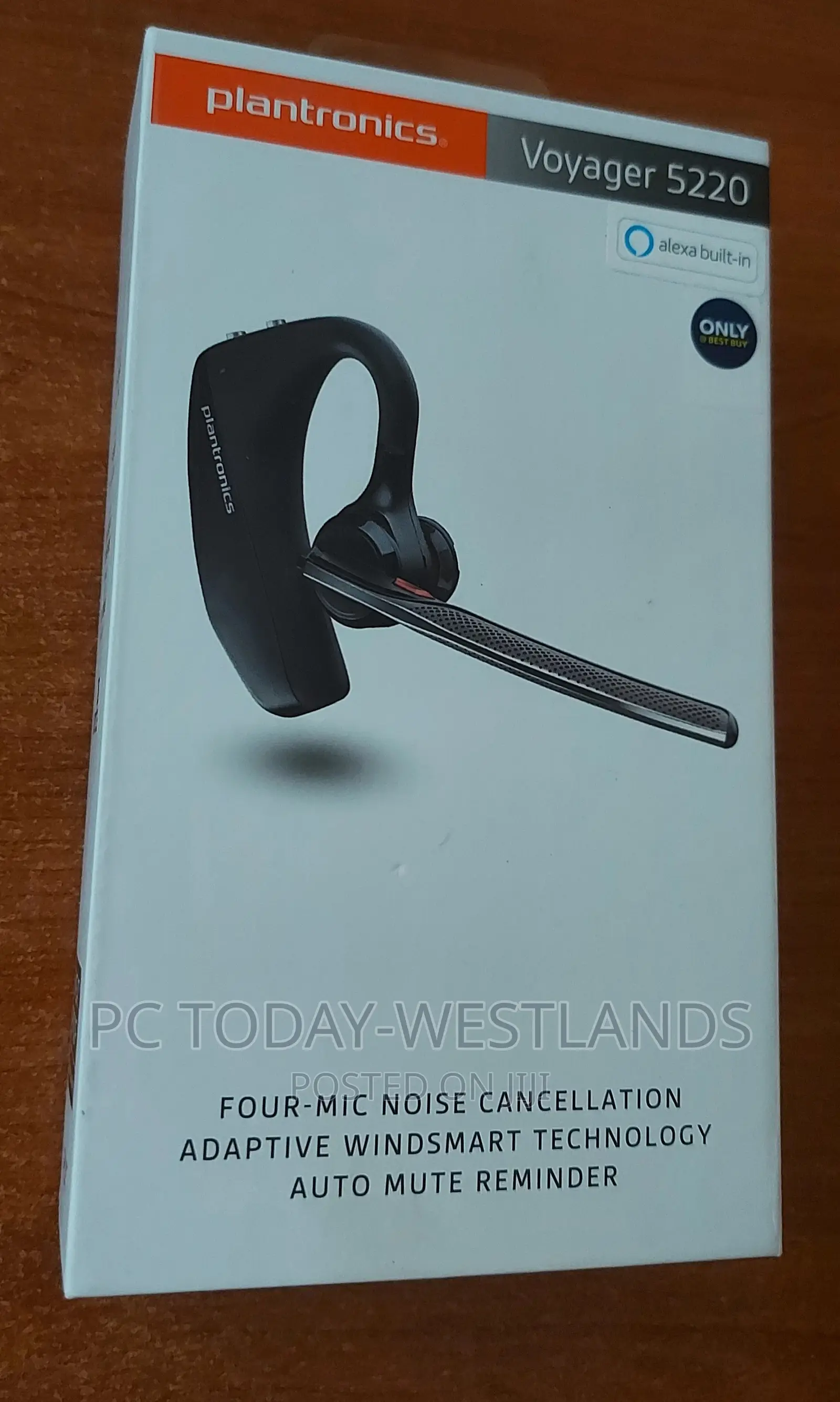 Plantronics Voyager 5220 Poly Bluetooth Headset Noise-Cancel