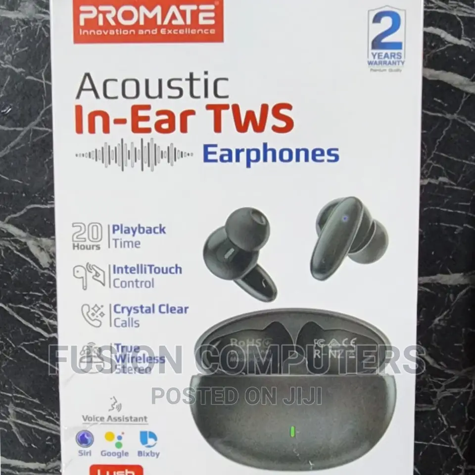 Promate True Wireless Earbuds, in-Ear Bluetooth Earphones