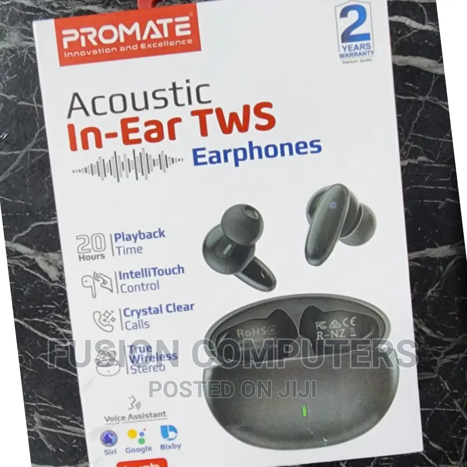 Promate True Wireless Earbuds, in-Ear Bluetooth Earphones