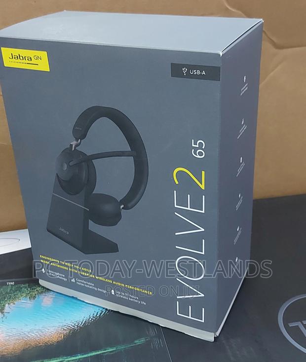 Jabra Evolve2 65 Stereo Wireless Headset With Stand Ms - main view