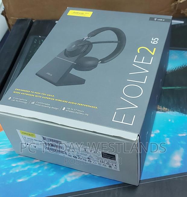 Jabra Evolve2 65 Stereo Wireless Headset With Stand Ms - thumbnail 4