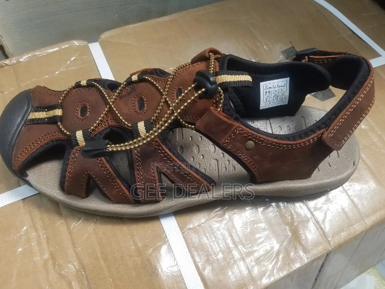 Men Leather Open Shoes