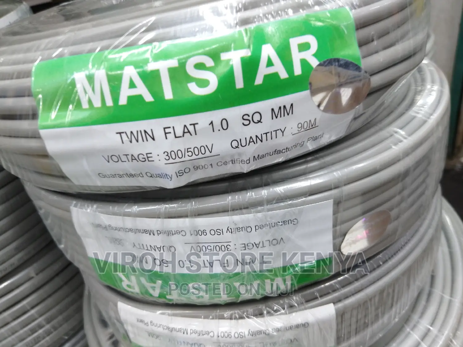 1.0mm Wire Roll 90m Long Twin With Earth