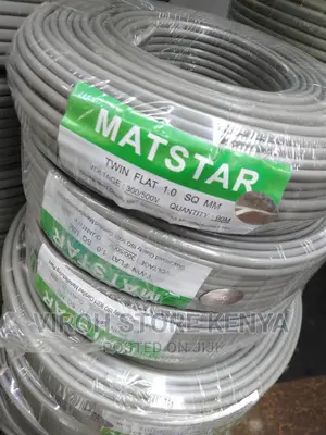 Matstar 1.0mm Wire Wiring Twin Flat Cable 300/500v