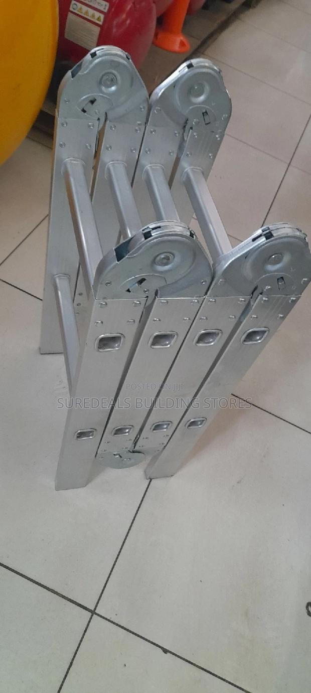 Aluminium Folding Ladder/Aluminium Multipurpose Ladder 8ft - thumbnail 3