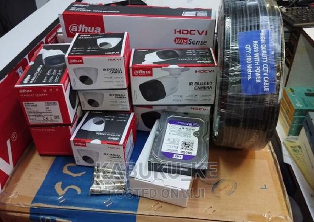 Dahua 4 CCTV Camera Package Installation Full Kit 4 Cameras