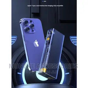 30000mah Transparent 20W+25W PD+QC Powerbank Large Capacity