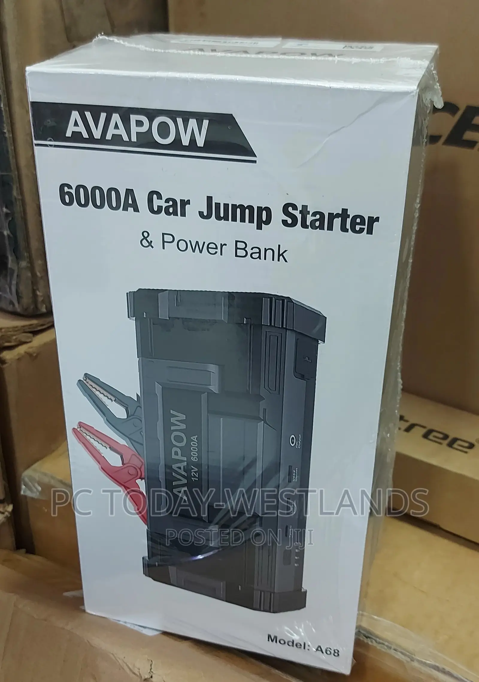 Avapow 6000a Car Battery Jump Starter All Gas or Up to 12l