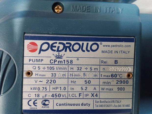 1hp Pedrollo Pump 33m - thumbnail 2