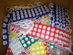 Led Button 3 Bulbs Small