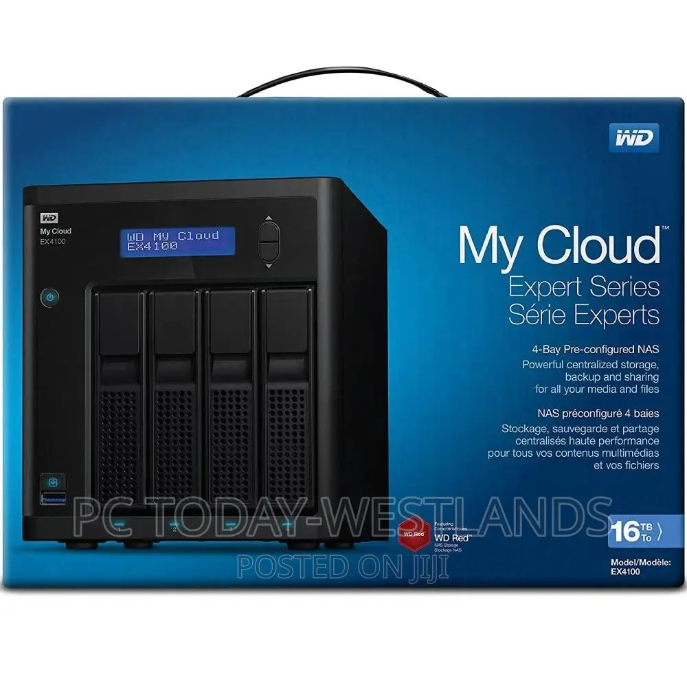 WD My Cloud Expert Series 16TB EX4100 4-Bay NAS Server 4 X 4