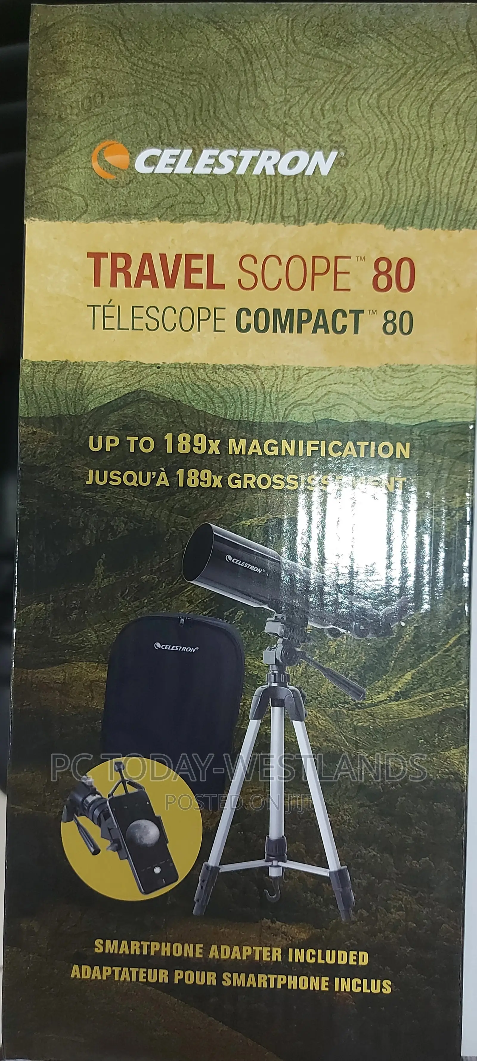 Celestron - 80mm Travel Scope - Portable Refractor Telescope