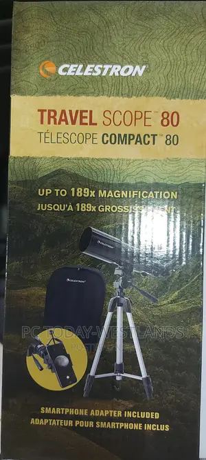 Celestron - 80mm Travel Scope - Portable Refractor Telescope