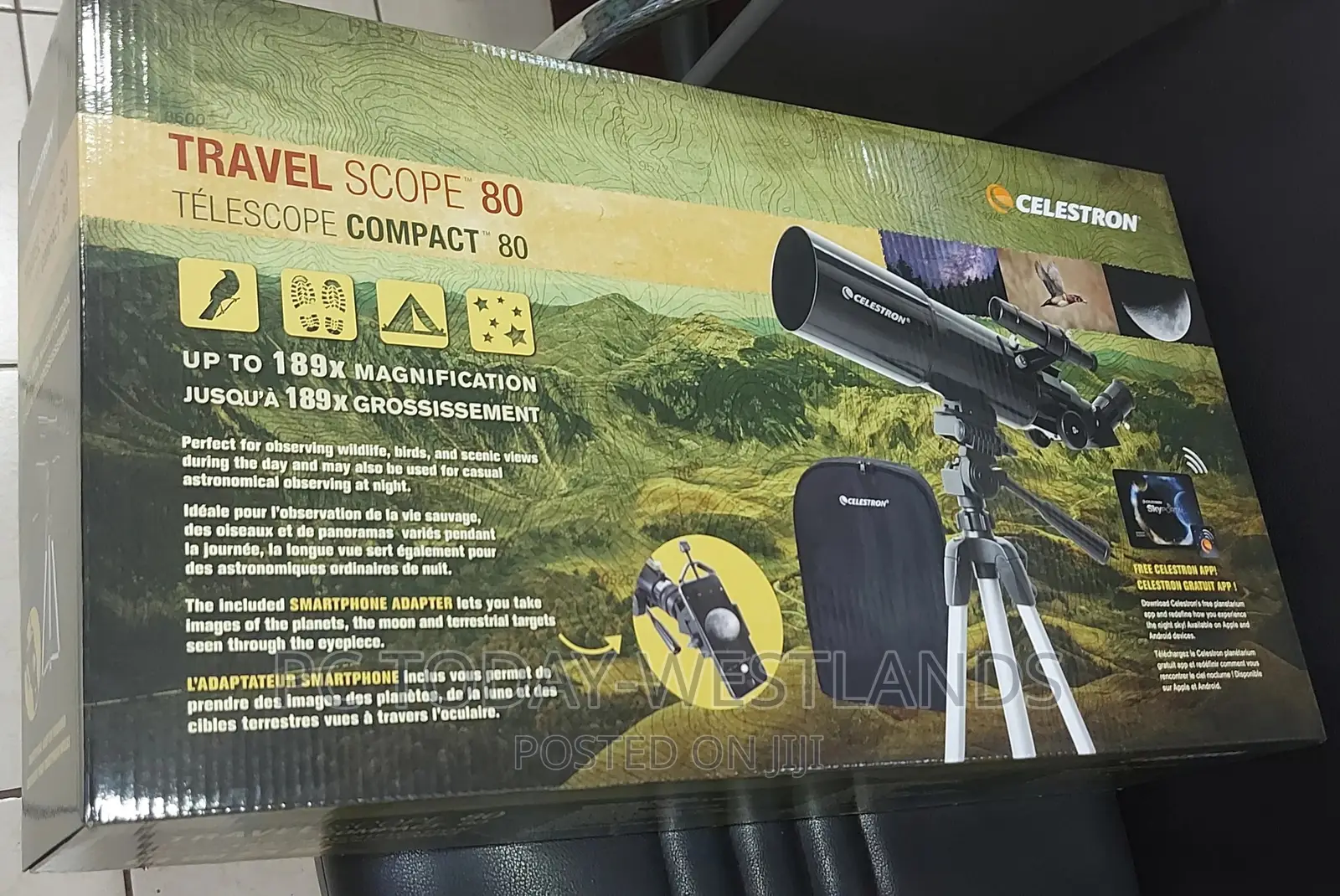 Celestron - 80mm Travel Scope - Portable Refractor Telescope