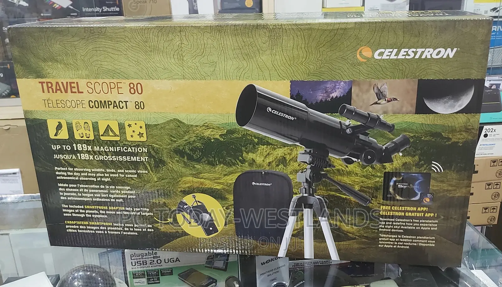 Celestron - 80mm Travel Scope - Portable Refractor Telescope