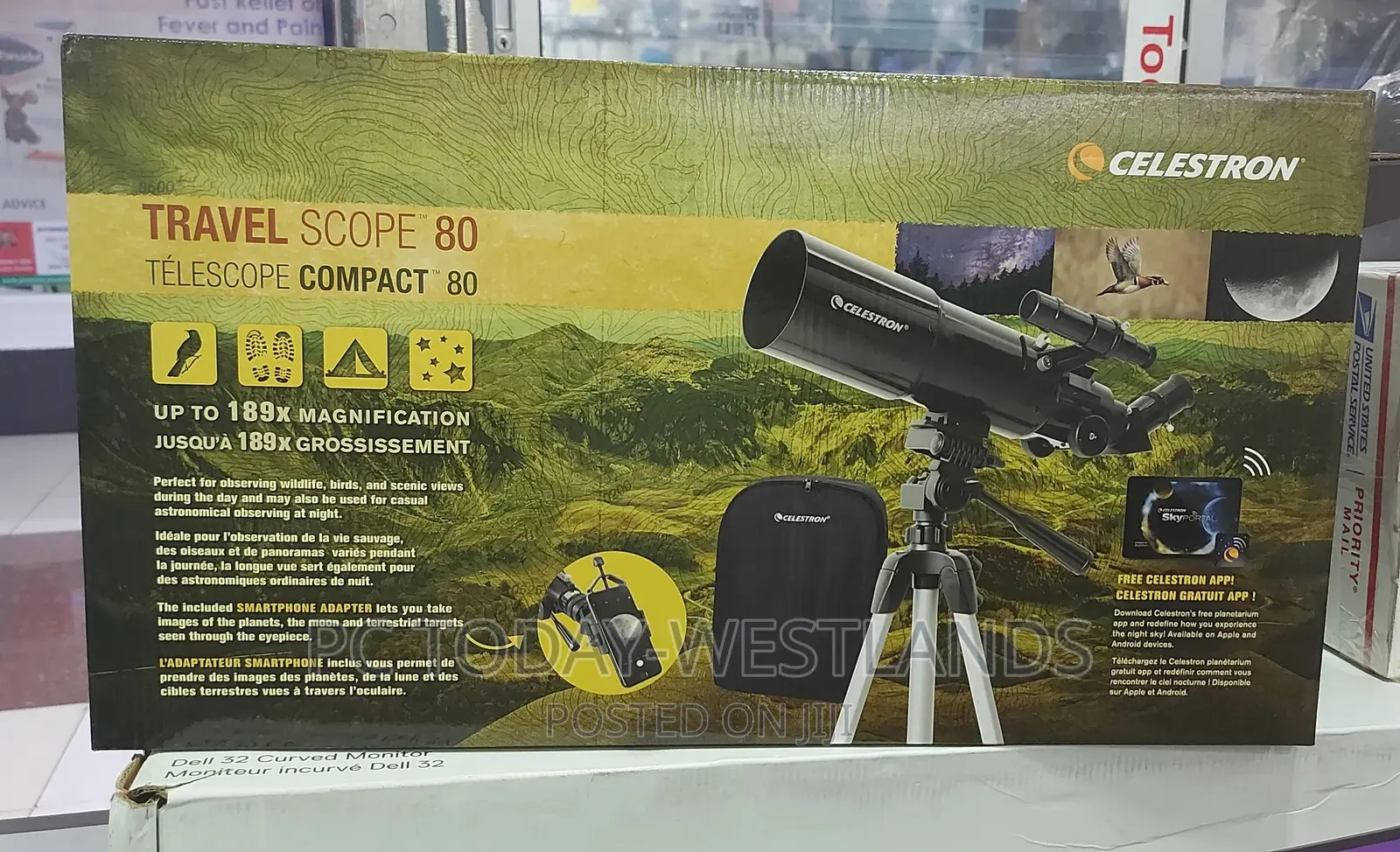 Celestron - 80mm Travel Scope - Portable Refractor Telescope