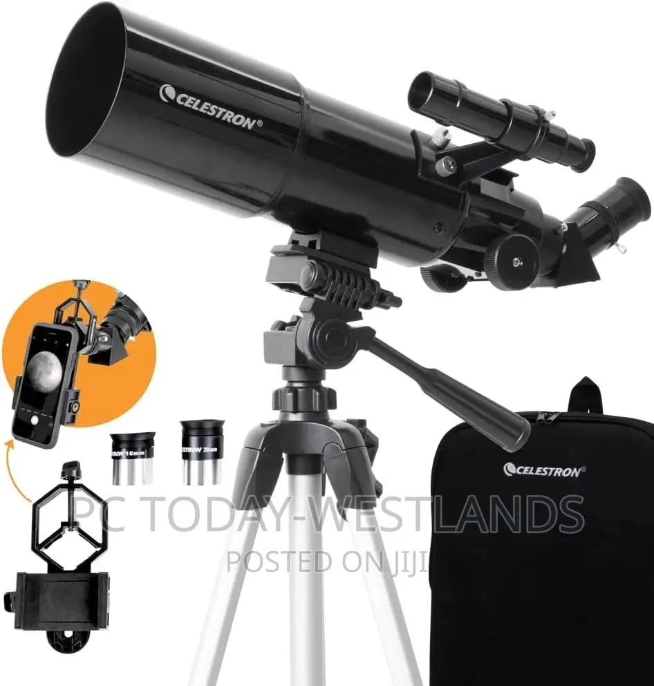 Celestron - 80mm Travel Scope - Portable Refractor Telescope