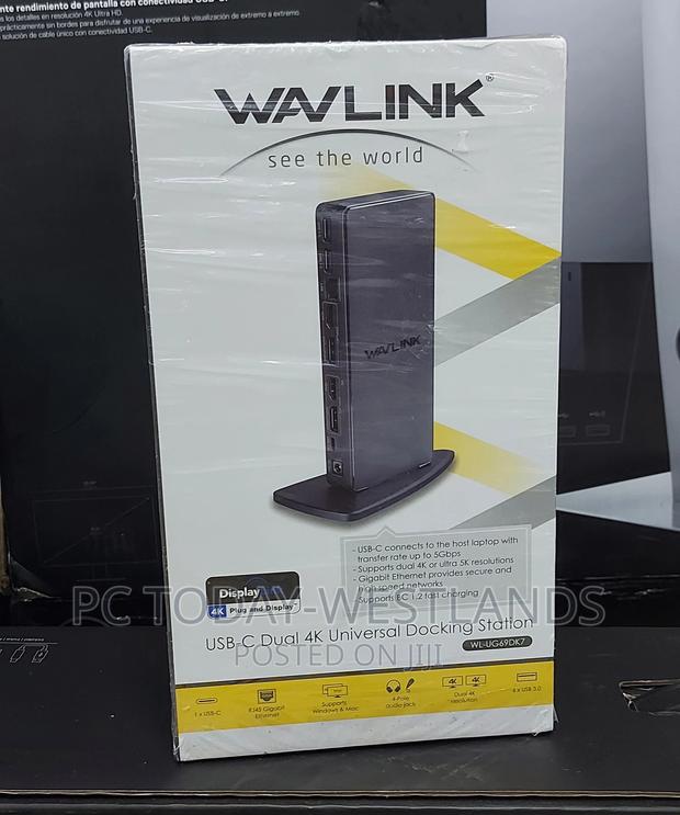 Wavlink USB C Ultrahd Universal Laptop Docking for Mac M1/M2 - thumbnail 3