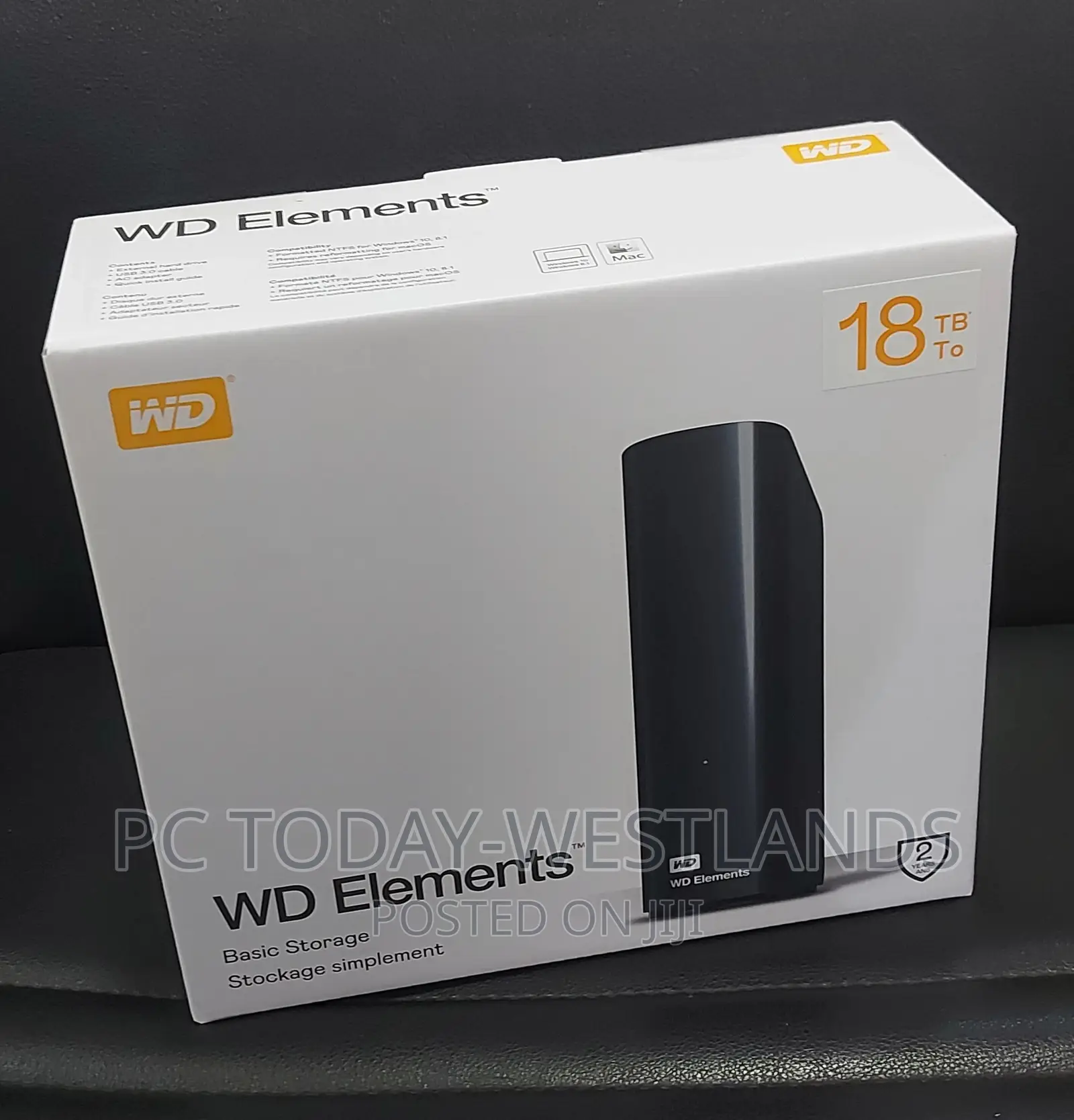 Western Digital 18tb Elements Desktop External Hard Drive -