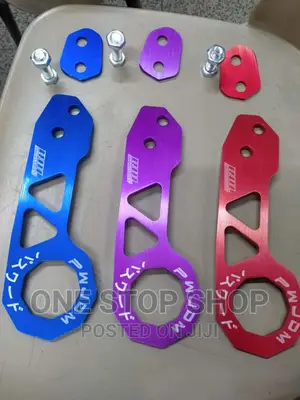 Red,Blue, Red Car Rear Bumper Tow Hookd