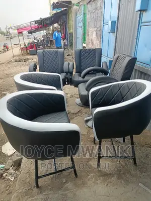3 Big Styling Chairs and 3 Small Ones.