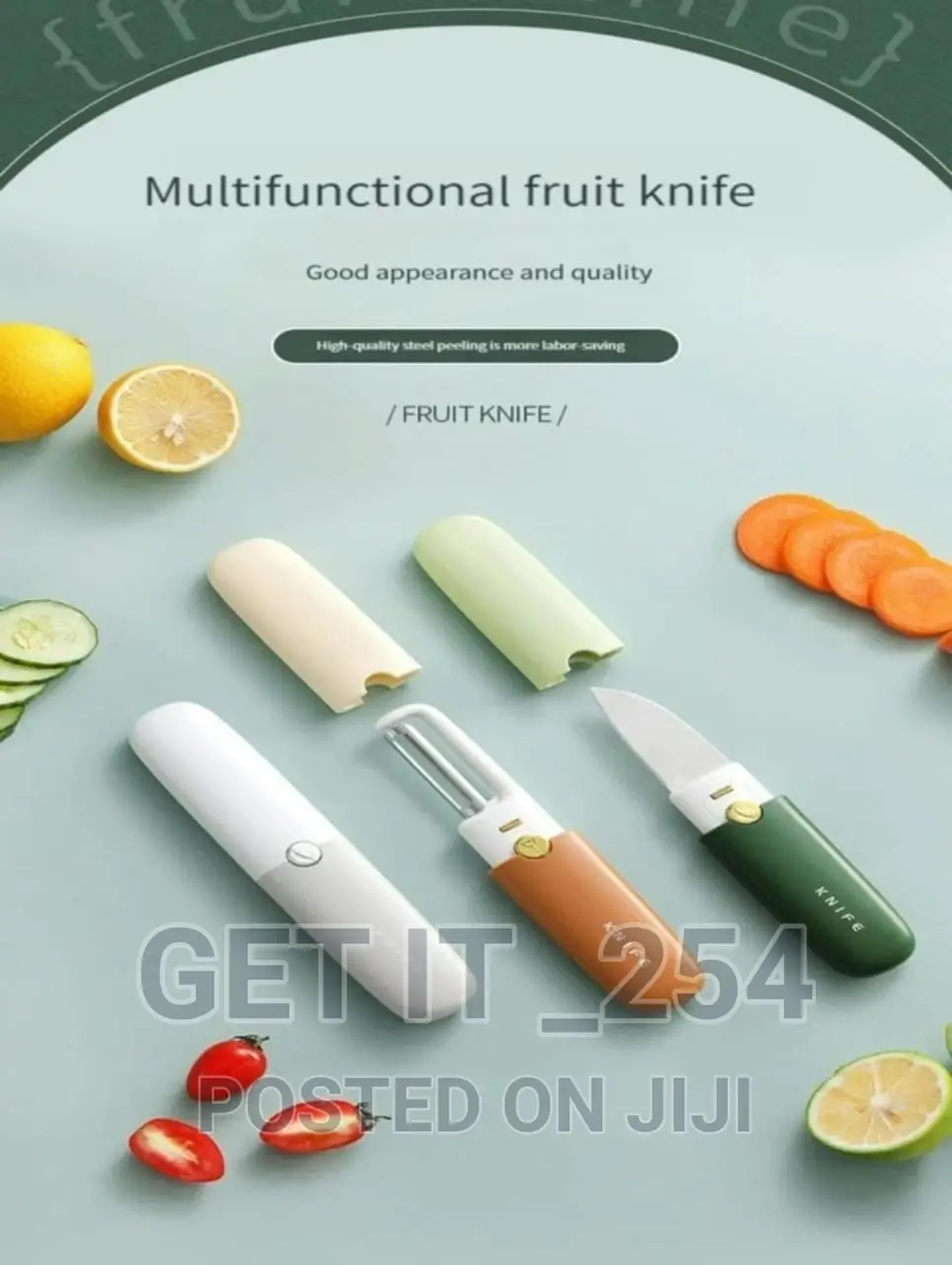 3 Function Pocket Fruit Knife Peeler