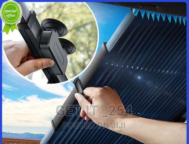 Durable Aluminium Retractable Windscreen Shade Sunvisor - main view