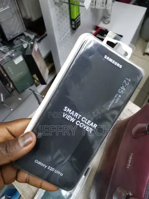 Samsung Galaxy S20 Ultra Clear View Wallet Case - Black