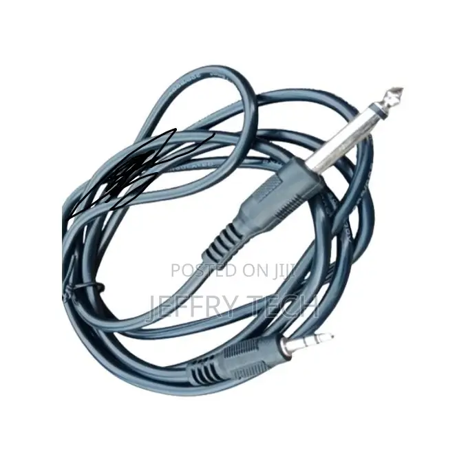 1pc 3.5mm Male to 6.5mm Male Adapter Jack Stereo Cable 1.5M