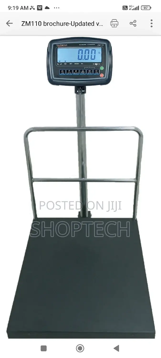 A12 Platform Scale 300kg Big Base