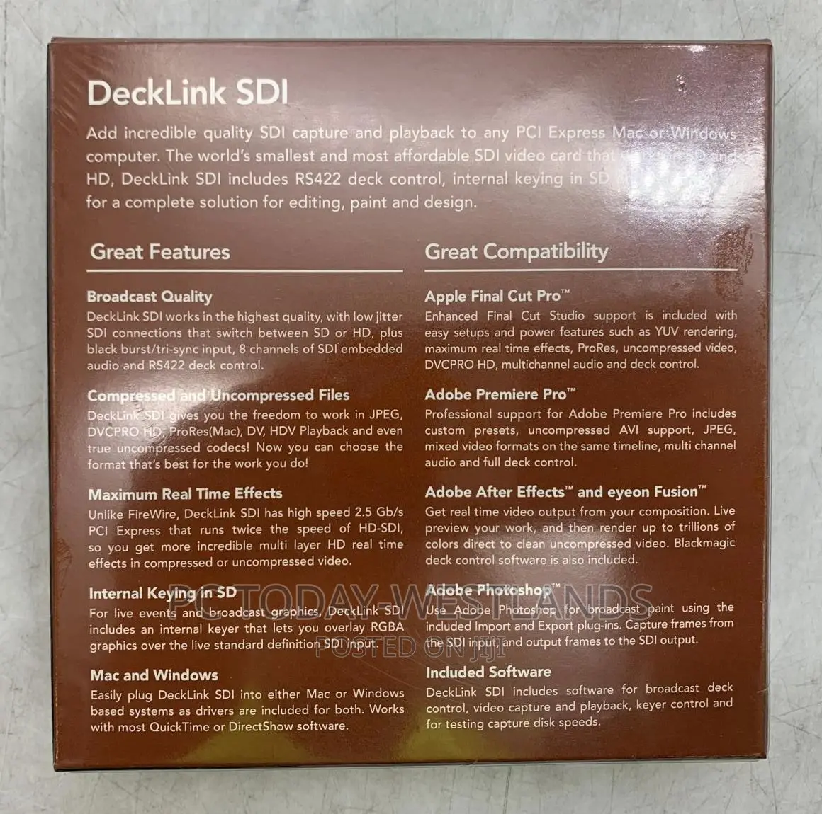 Blackmagic Design Decklink Sdi 1080p Full Hd Capture Play