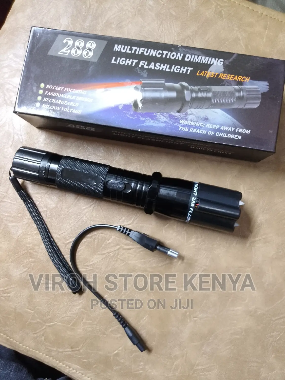 288 Rechargeable Torch Multifunctional Dimming Flashlight