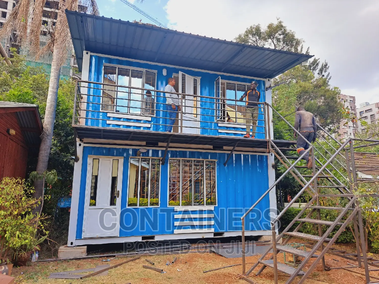 Stacked Container Offices.