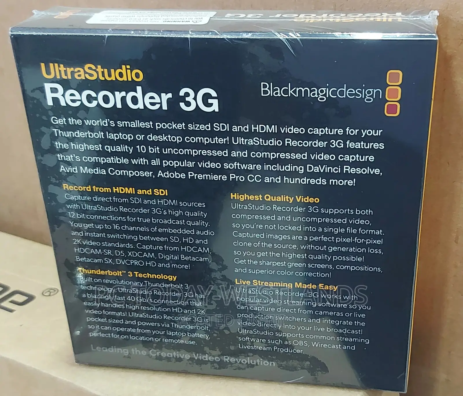 Blackmagic Design Ultrastudio 3g Recorder
