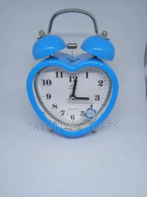 Generic Classic Double Bell Mini Alarm Clock Blue