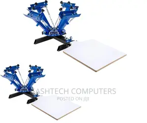 4 Color 1 Station Screen Printing Press