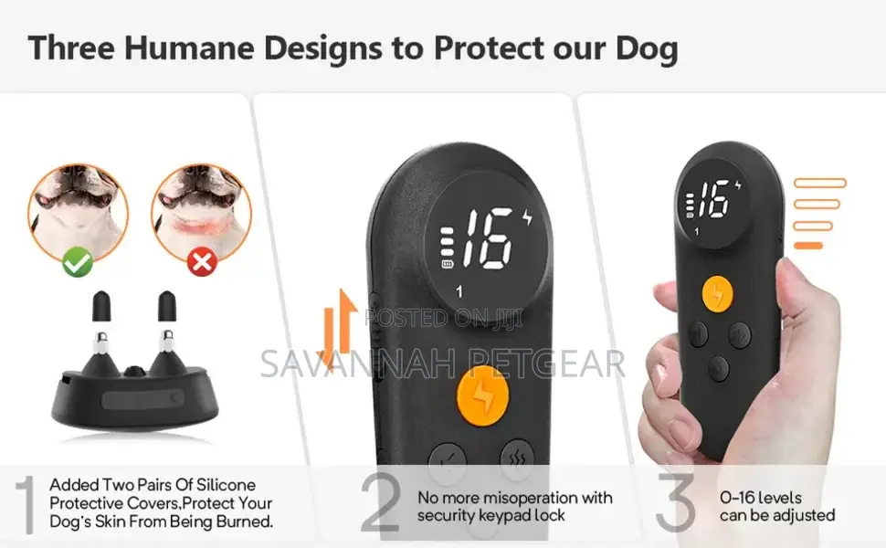 Dogs Shock Collar 500M Remote Dog Training Collar With Led