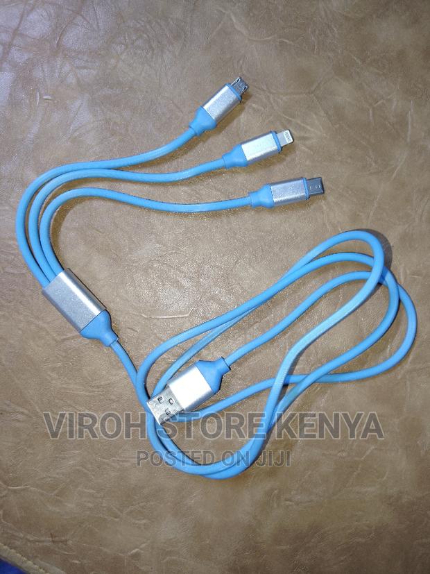 Phone Charging Cable 1M Long Usb Type C, Micro USB, iPhone - thumbnail 3