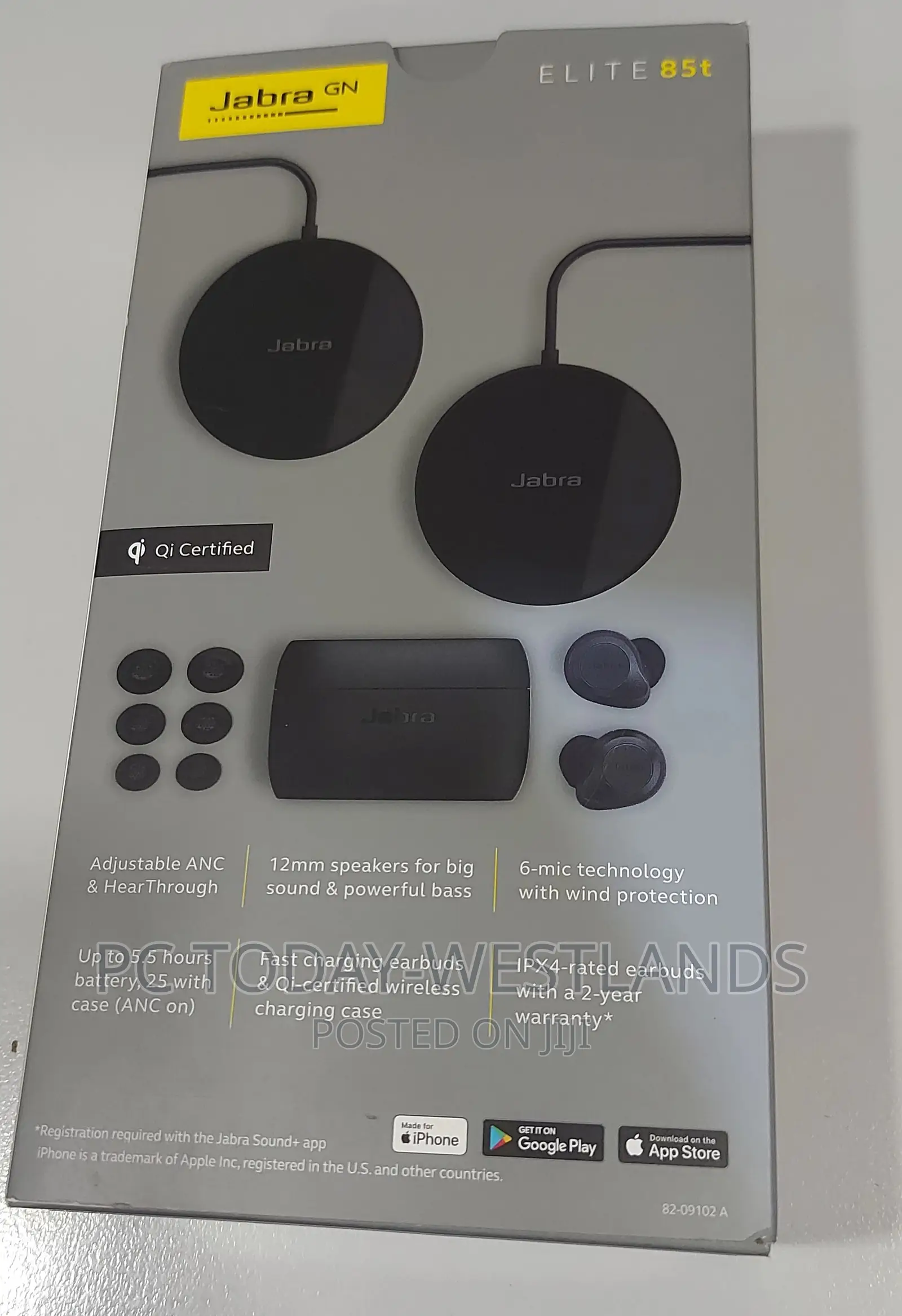 Jabra Elite 85t True Wireless Bluetooth With Charging Pads